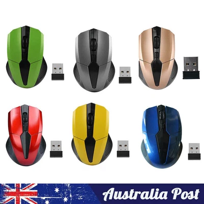 $11.52 • Buy Wireless Mouse Cordless Optical Games Mice 2.4GHz USB For PC Laptop Computer