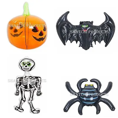 £2.54 • Buy Inflatable Halloween Decorations Skeleton Spider Bat Pumpkin Hanging Party Prop