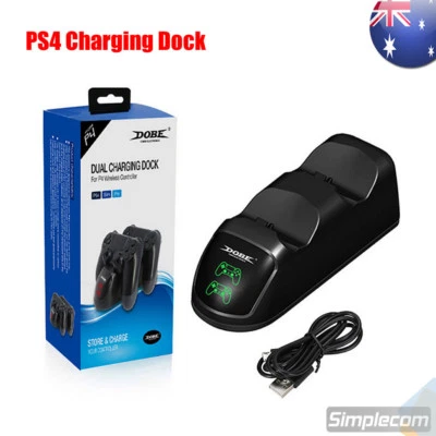 $23.95 • Buy DOBE Dual Controllers Charging Dock Charger Station Gamepad Stand For PS4