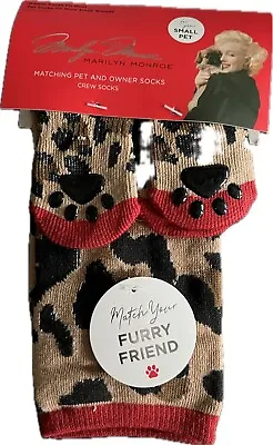 Marilyn Monroe Matching Small Pet And Owner Socks Leopard Print New • $12