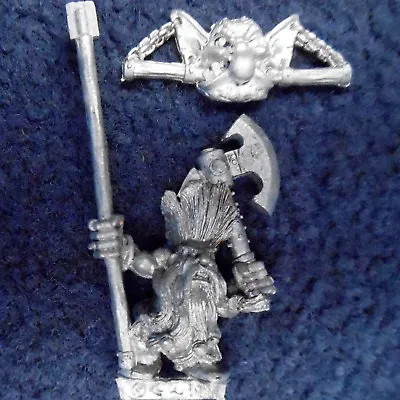 1996 Dwarf Troll Slayer Standard Bearer V1B1 Command Unit Citadel Warhammer Army • £23