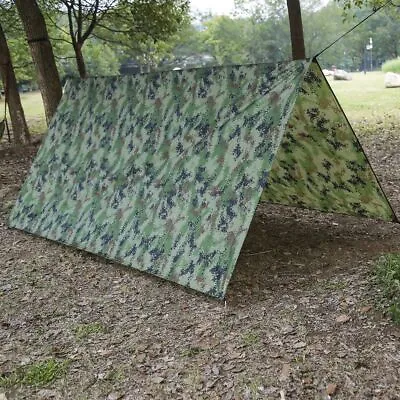 Waterproof Tent Tarp Ultralight Travel Useful Canopy Sunshade Large Pad Shade • $17.34