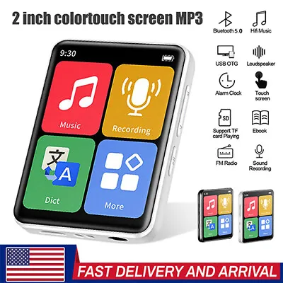 MP4 MP3 Player Bluetooth 5.0 Touch Screen Sport Lossless HIFI Music FM Radio • $16.14