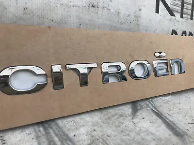 Citroen C1 C2 C3 Ds3 Ds4 Tailgate Boot Lid Lettering Chrome Badge Emblem Genuine • £12.50