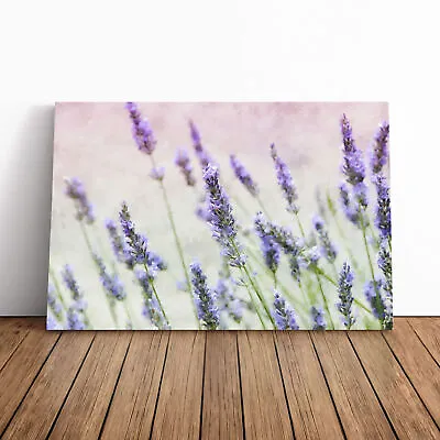 A Field Of Lavender Canvas Wall Art Print Framed Picture Home Decor Living Room • £34.95