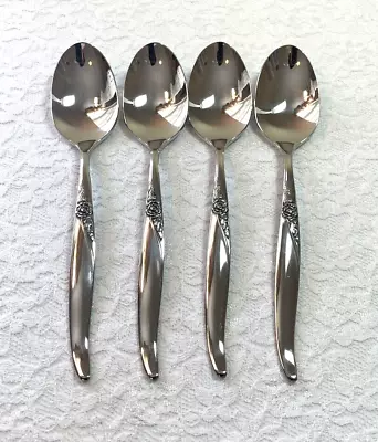 (4) Oneida LTD Wm Rogers LA ROSE Premier Stainless Teaspoons *FREE SHIPPING* • $19.99