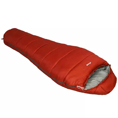 Nitestar Alpha 450 Sleeping Bag Harissa Red Mummy Four Season Comfort Level -4° • £56.95