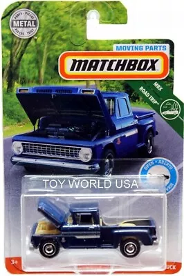 2019 Matchbox Moving Parts MBX Road Trip '63 Chevy C10 Pickup Truck Blue • $5.25