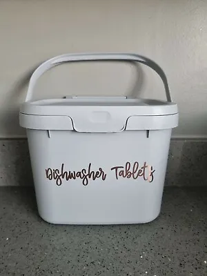 ADDIS Storage Tub Composting Bin Dog Treats Food Waste Dishwashers Tablets • £10