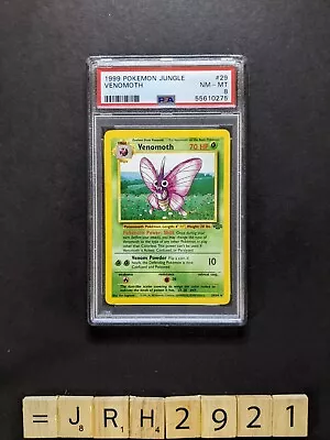 $21.95 • Buy Pokemon PSA 8 - NM-MT, Near Mint - Non-holo Venomoth - Jungle 29/64 #29