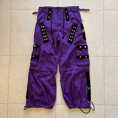 Tripp NYC Pants Mens S Purple Black Studded • $149.95