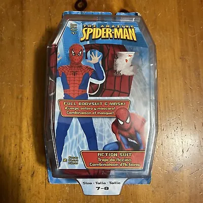 NEW Disguise Marvel Youth Spider-Man Bodysuit Costume Red/Blue Size 7-8 • $18