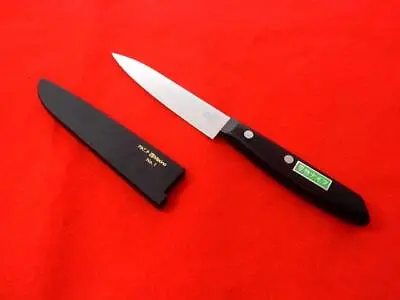 Misono Stainless SteelJapanese Fruit Knife No.1 W/Black Wooden Saya Cover • $49