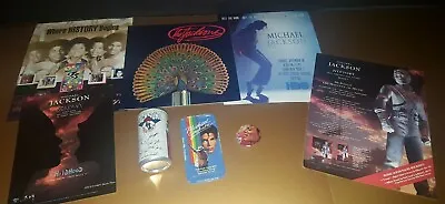 Michael Jackson / Jackson 5 Vtg Tour Program 1984 Victory Pepsi Can Button++++ • $80