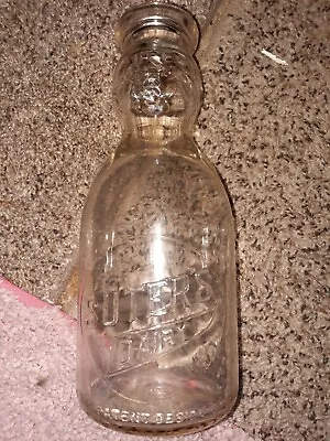 Vintage Bethlehem PA Milk Bottle Quart Baby Face Suter's Dairy  • $60