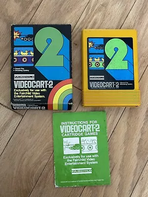 Fairchild Channel F Videocart 2 Game Cartridge Desert Fox / Shooting Gallery • $16