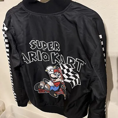 Forever 21 Nintendo Super Mario Kart Bomber Jacket Super Nintendo Racing Medium • $39