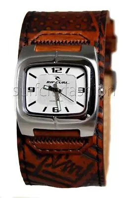 Rip Curl Boys Youth MID MAGNUM Leather Cuff SURF WATCH New - A2002 Brown • $152.99