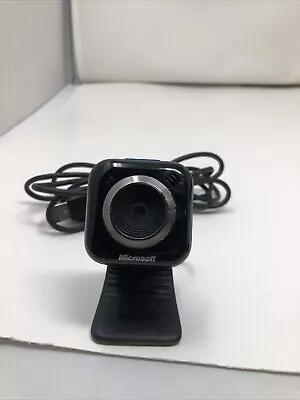 Microsoft 1355 LifeCam VX-5000 USB 2.0 Webcam Camera In Black Tested & Working  • $7