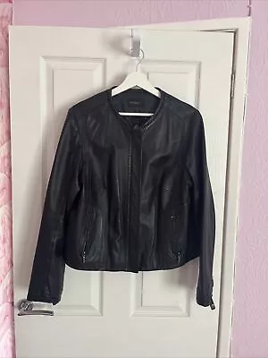 Ladies Marks & Spencer Real Leather Short Jacket UK 16  • £49.99