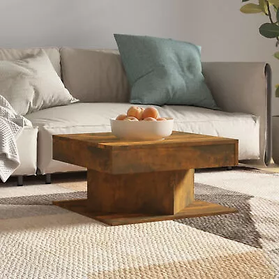 Coffee Table Smoked Oak 57x57x30  Engineered Wood G4F1 • £48.99