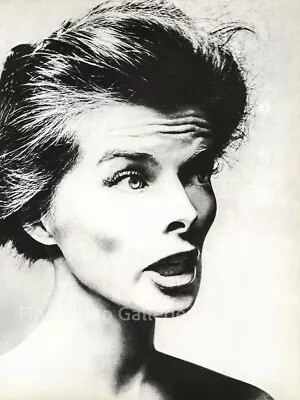 1955 Vintage RICHARD AVEDON Actress KATHARINE HEPBURN Large Duotone Photo Art • $198.14