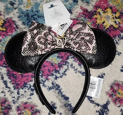 NEW Disney Animal Kingdom Loungefly Minnie Minnie Headband Ears Pink Safari NWT • $28