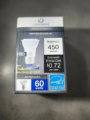 $13.75 • Buy 6W PAR16 LED Dimmable 3000K E26 (Medium) Base, 120 Volt, Box, 450 Lumens