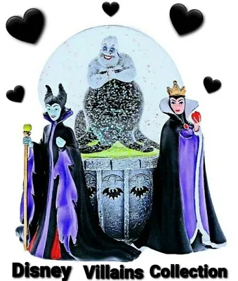  🖤 Disney New Villains Light-Up Water Globe  • $74.99