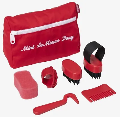 £19.95 • Buy LeMieux Toy Pony Grooming Kit Kids Mini Play Horse Accessories Red Brushes