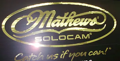 Mathews Mirror Gold Oval Decal 20  X 10  • $38