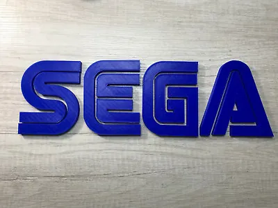 HUGE 15 Inch SEGA Video Game Logo Sign (man Cave Game Room Wall Art Decor De • $21