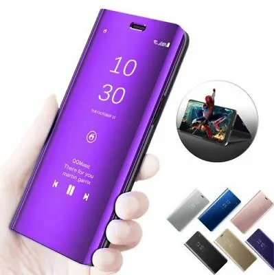 £4.99 • Buy Huawei P30 P20 Mate20 Lite/Pro - Flip Leather 360° Smart Mirror Clear View Cover