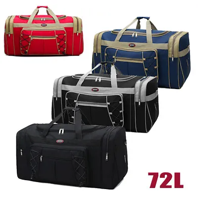 Large Duffle Bag Men 72L Sport Gym Holdall Travel Work Luggage Water-repellent • $20.79