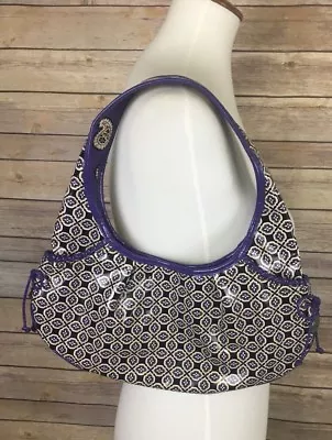 Vera Bradley Frill Purse Simply Violet Tied Together Hobo Shoulder Bag • $17.50