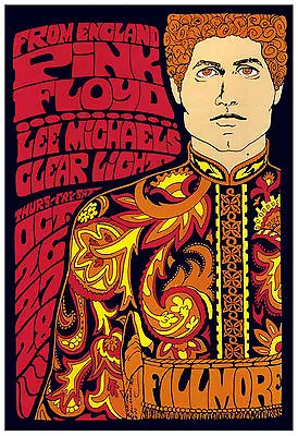 $6.99 • Buy Pink Floyd 1967 Concert Poster - 7 X10  Photograph