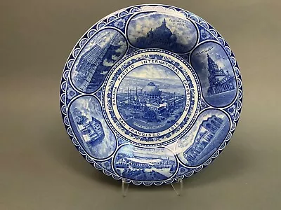 Antique Rowland & Marsellus Co. “ PANAM EXPO San Francisco 1915” Flow Blue Plate • $68