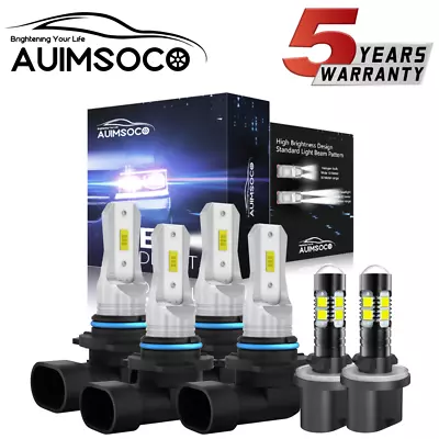 6000K LED Headlights + Fog Lights Bulbs For Chevy Monte Carlo LS 3.4L 2000-2005 • $39.99