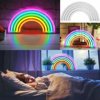 Neon Sign Light LED Wall Night Decor Lamp For Kids Bedroom Gift Christmas Party • £6.99