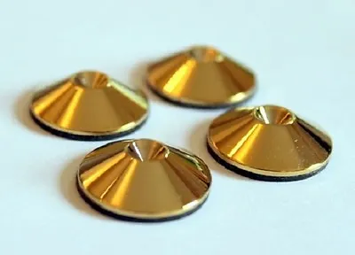 Spike Shoes Pads For B&W KEF Surround Or HiFi Speakers Stand (x4) Polished Brass • £7.92