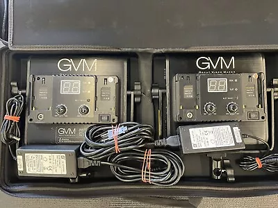 GVM 560AS LED Video Lights Bi-Color LED Camera 2-Panel Kit • $85