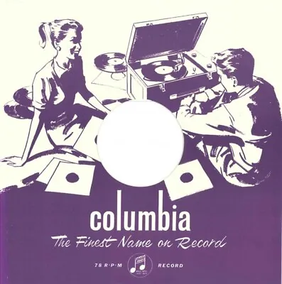 10  (78rpm) Columbia BigBoppa Reproduction Company Record Sleeves (5 Pack) • $6.20