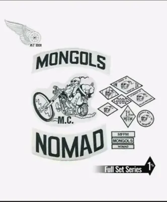 13PCS/ SET MONGOLS NOMAD Biker Vest Embroidered 1% IN Memory • $42