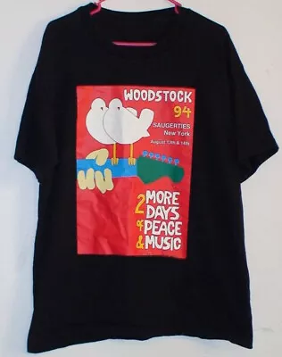 Vintage Woodstock 1994 Concert T-shirt Black S-234XL Shirt C056 • $19.99