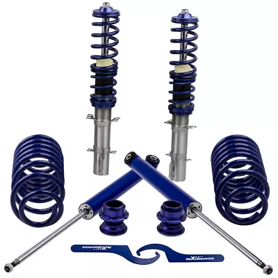 4PCS ADJUSTABLE COILOVER SHOCKS KIT FOR VW GOLF 4 MK4 98-07 FWD - Return • $188