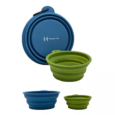 Harpers Tale Collapsible Large Camping Travel Dog Bowl Set Food Water • £5.99