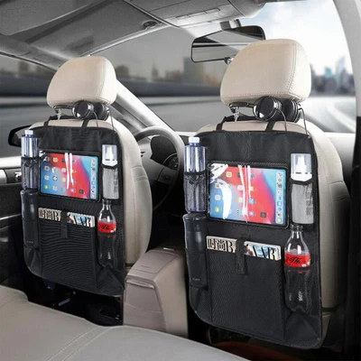 £9.98 • Buy 2X Car Back Seat Organiser Tidy Organizer Travel Storage Bag Cup Holder Pocket