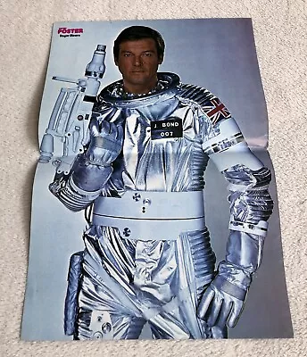 James Bond Moonraker 1979 Roger Moore German Super Poster Magazine 1970s Vintage • $31