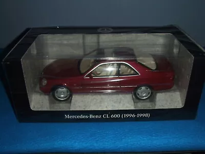 Mercedes Benz C 140 - 600 CL Coupe V12 Almondine Red 1:18 New Boxed • $134.20