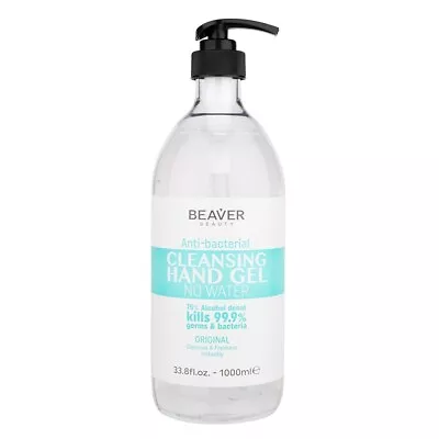 Beaver Beauty Salon Hand Sanitiser Anti Bacterial Cleansing Gel 1L • $23.95